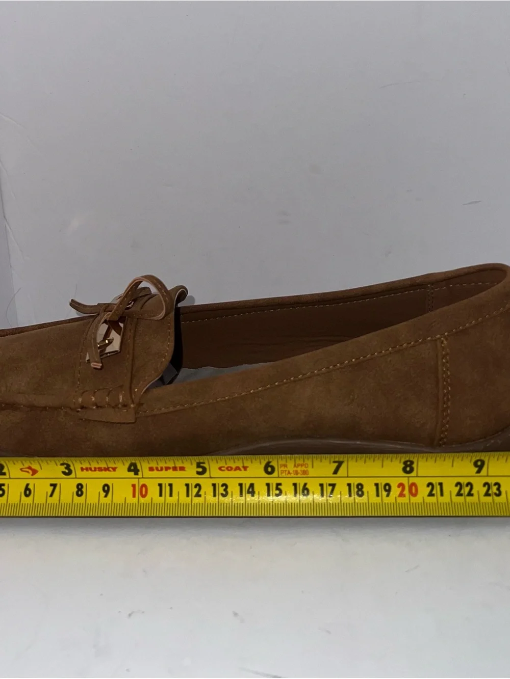 Pierre Dumas Brown Faux Suede Loafers – Women’s Size 8